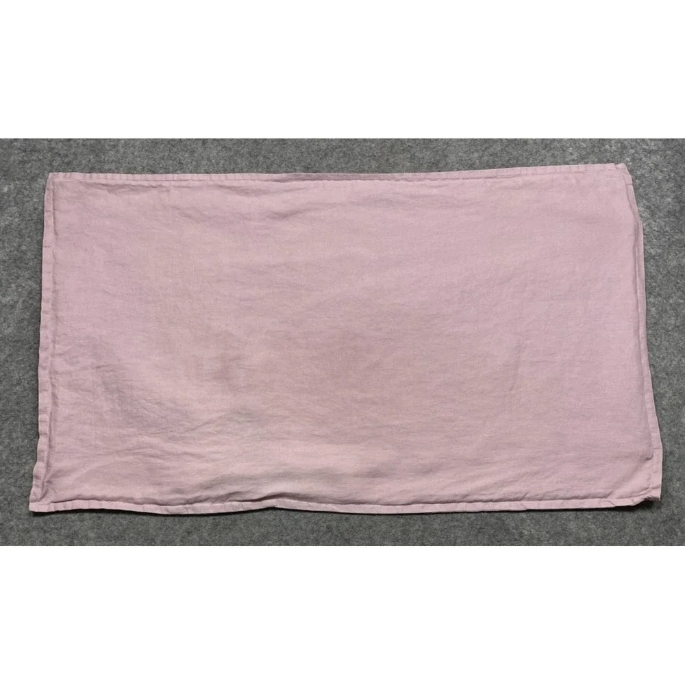 Primary Goods Rosewood French Linen King Sham Pink Luxury Coastal Bedding